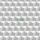 วอลเปเปอร์ลายกล่องสี่เหลี่ยม 3 มิติ สีขาว
