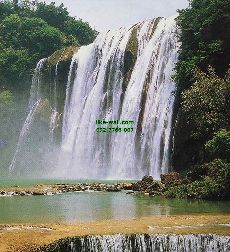 วอลเปเปอร์ติดผนัง ลาย Huanggoushu Falls