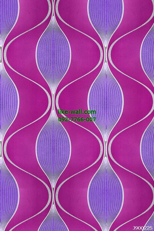 รูปภาพที่1 ของสินค้า : วอลเปเปอร์ลายเส้นดัด สีชมพู-ม่วง