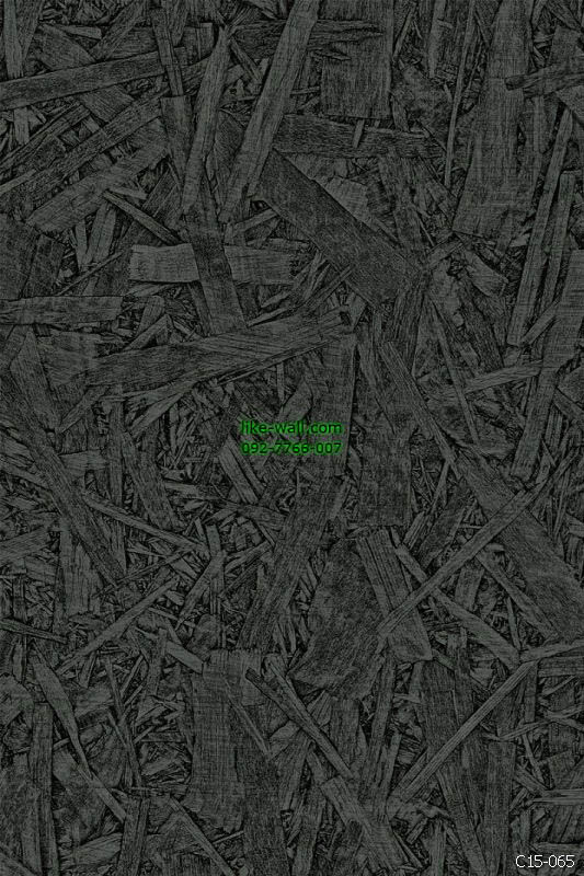 รูปภาพที่1 ของสินค้า : วอลเปเปอร์ลายเศษแผ่นไม้ สีเทาดำ
